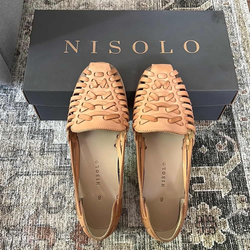 Nisolo Huarache Sandal in Almond - Size 9